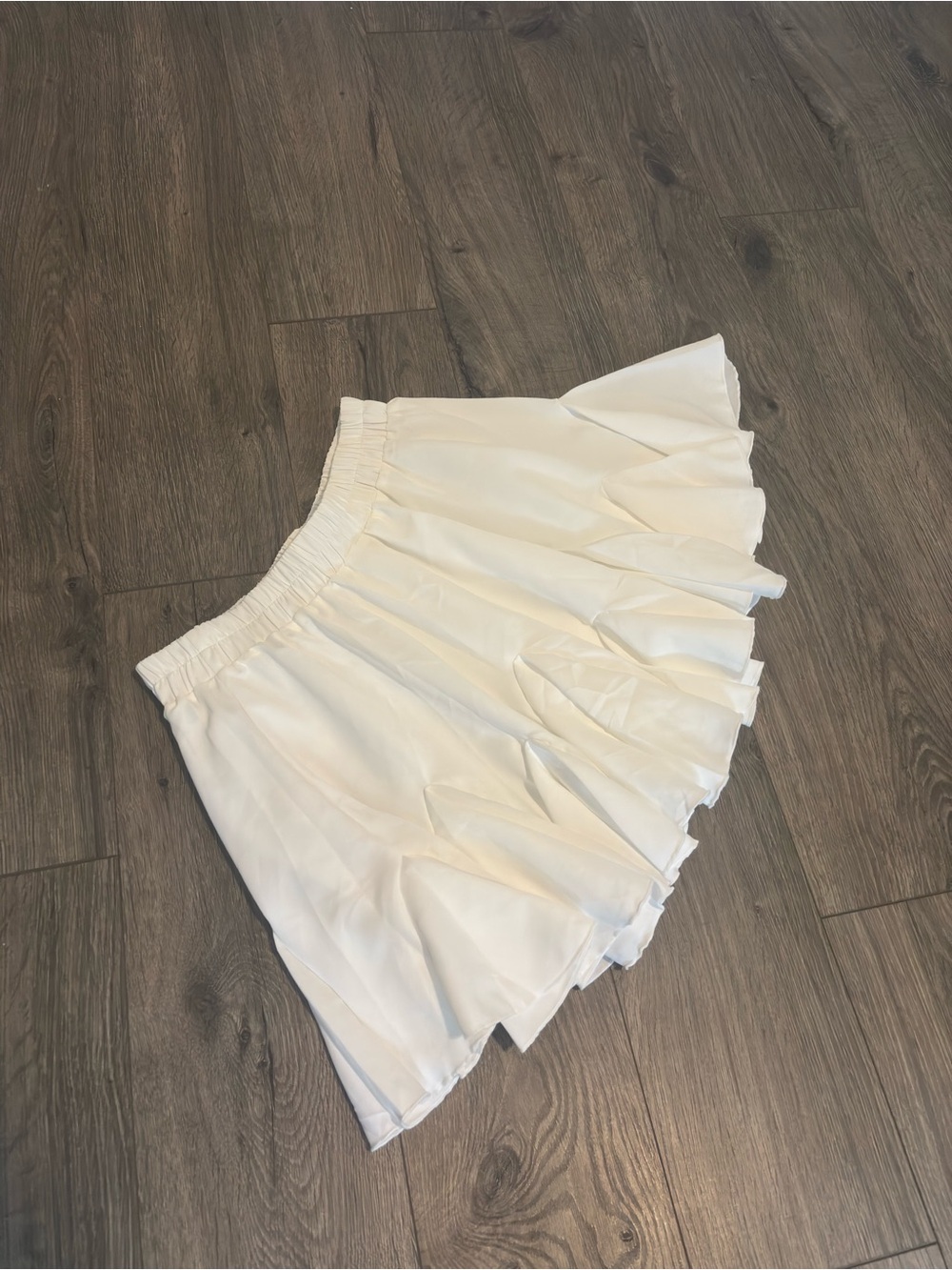 White Ruffle Mini Skirt - Picture 2 of 2